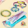 DIY Friendship Bracelet Handmade Kit Craft Set Christmas Gifts Craft Set with Colorful String  Birthday Gifts Beading Kits