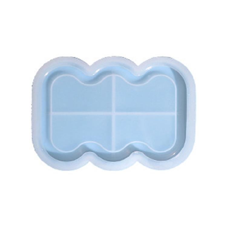 DIY Jewelry Tray Mould Cute Cloud Heart Flower Shape Plate Resin Casting Mould