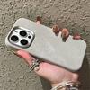 Flannel For Magsafe Phone Case for iPhone 16 Pro Max 15 15Pro 17 Matte Wireless Charging Back Cover Microfiber Protective Shell
