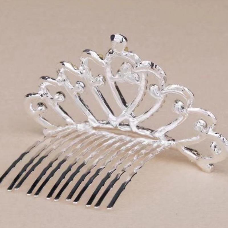 Crown Hair Comb Light Luxury and High End Crown Exquisite Banquet Headband Dancing Girl Hair Accessories
