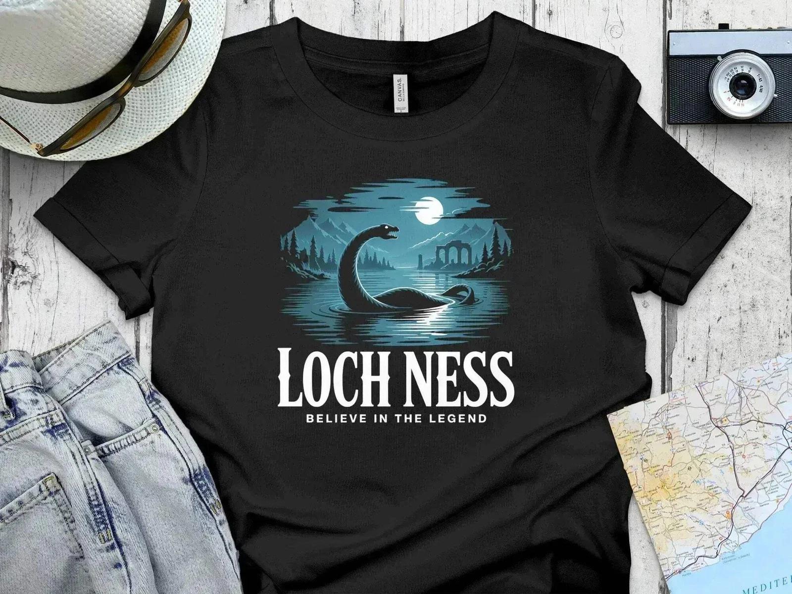 Loch Ness Believe In The Legend Monster Graphic T-Shirt 3XL