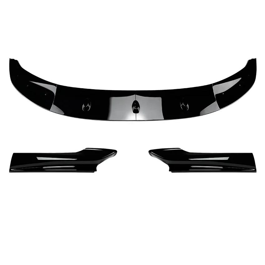 For BMW 5 Series F10 F11 M Sport 2011-2017 Car Front Bumper Lip Body Kit Spoiler Splitter Bumper Canard Lip Splitter Accessories Gloss Black