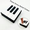3D Printed Piano Keyboard Clicker Press Type Relax Fidget Figurine Suitable For Office Desk Party Games Musical Key Presser