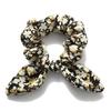 Hair Tie Floral Print Rabbit Ear Decor Hair Rope High Elasticity Bun Half-Tied Hairstyles Ponytail Holder Hair Accessory