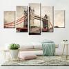 Modern Home Decor Canvas Painting 5 Pieces London Thames Printed Art Poster Bedroom  Modular Room Decoration Picture