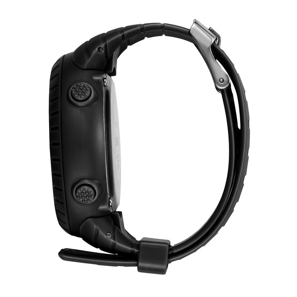 Electronic Sports Watch Waterproof Night Light Large Screen Quick Release Strap Digital Watch Black