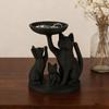 Black Cat Jewelry Tray, Desktop Jewelry Storage Tray, Decorative Items For Home Desktop Decoration & Storage Makeup Storage