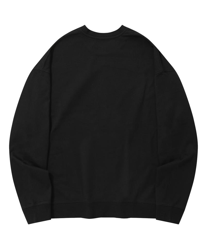 STENDS [M~4Xl] Original Stroke Logo Crew Neck_Black