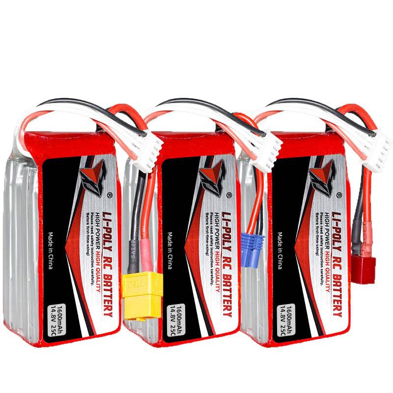 14.8V 1600mAh 4S 25C High Discharge Lithium Battery for Quadcopter Model Aircraft
