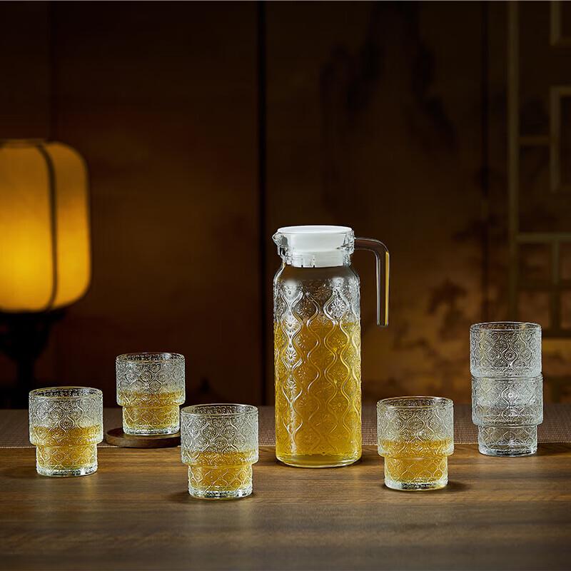 BOLIDOMI Tangying 7-Piece Glass Drinkware Set