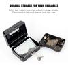 with Key Portable Key Safe Mini Size Lockable Coin Box Money Bank Steel Piggy Bank  Adult Use