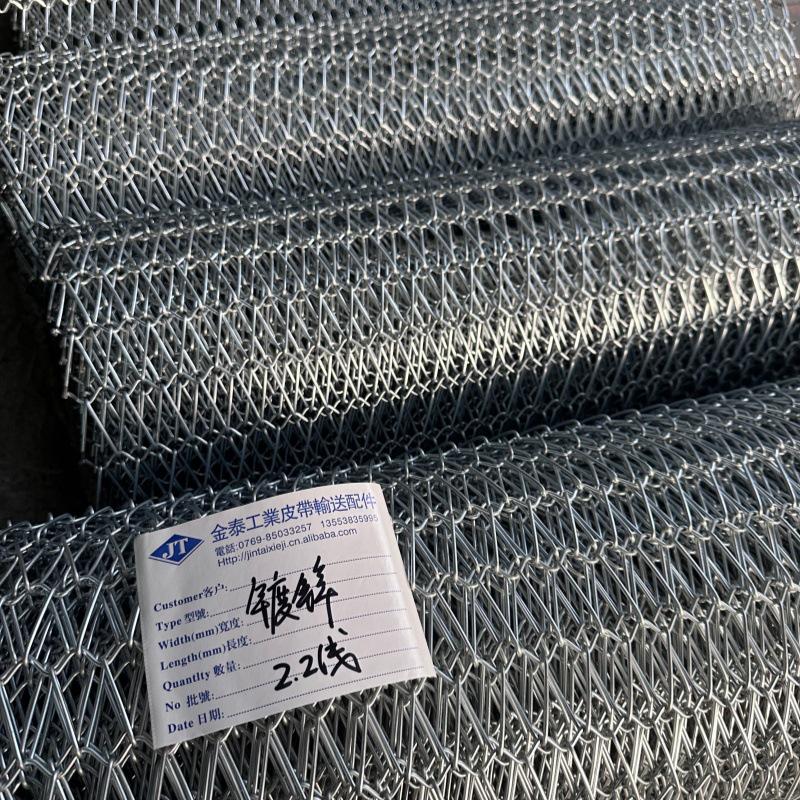 201 Stainless Steel High-Temperature Resistant Double Spiral Mesh Belt Conveyor
