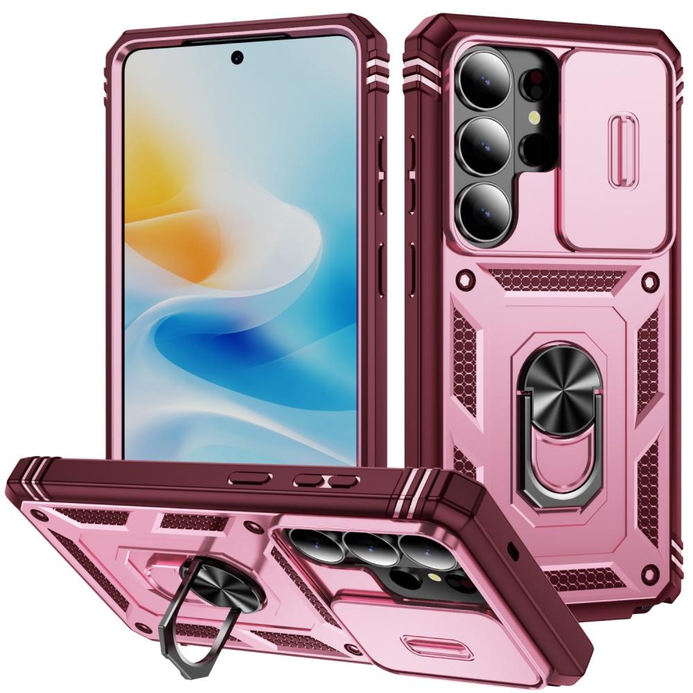 Heavy Duty Armor Lens Protection Case For Samsung S26 Ultra S25 S24 FE S23 S22 S21 S20 A34 For Magsafe Magnetic Holder Cover