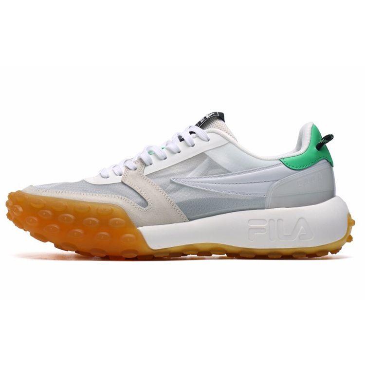 Fila Gara Fabric Top Layer Cowhide TPU Low-Top Dad Sneakers Men Sneakers Snow-White F12M124140FCP