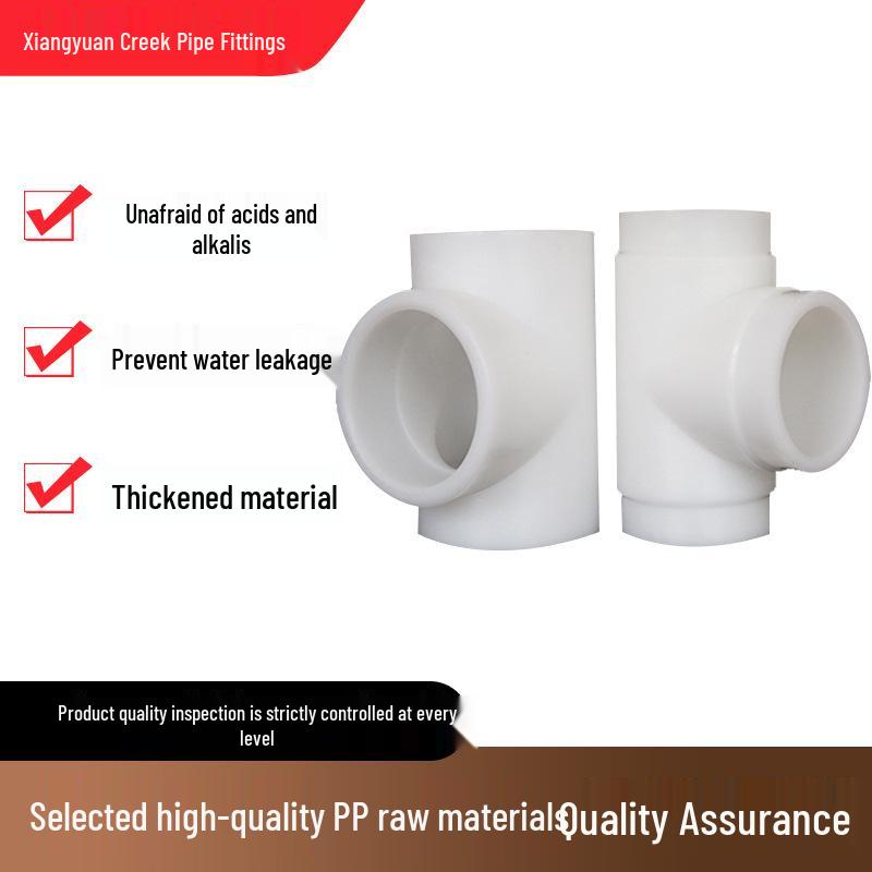 Polypropylene Heat Fusion Pipe Tee Connector - Equal Diameter