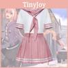 Fate Astolfo Cosplay Sailor Uniform With Butterfly Bow Japanese Student Socks