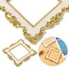 Elegant Gold Silver Resin Edge Light Switch Cover Wall Sticker Surround Socket Frame Light Switch Sticker Home Decor Transformer