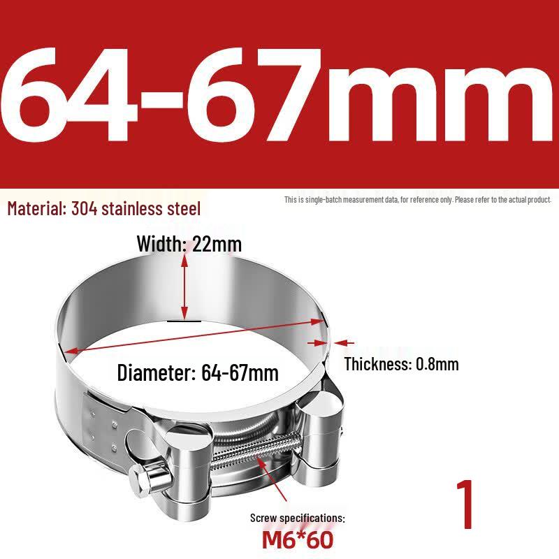 304 Stainless Steel Heavy-Duty Hose Clamp