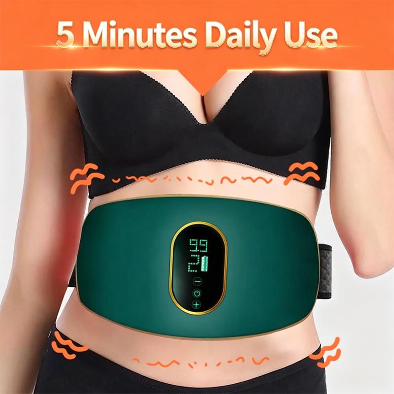 Rechargeable Abdominal Massager Belt for Waist & Full-Body Stress Relief