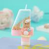 Original Birthday Candle for Girl Pink Pearl Seashell Birthday Candles Ocean Theme Decoration for Cake Party