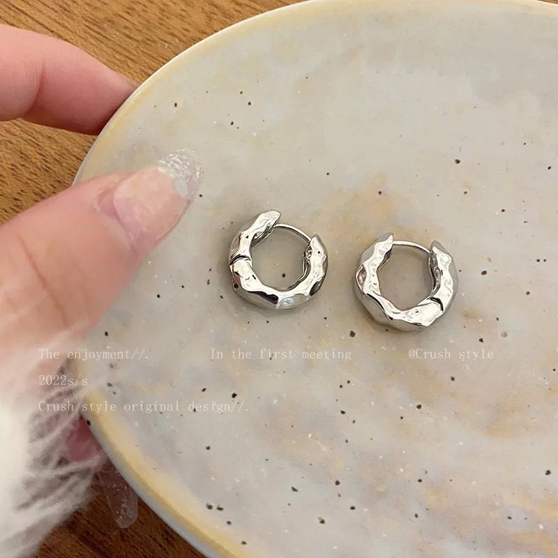 2Pcs/Set Sparkly Earrings Ear Stud Piercing Jewelry Korean Women'S Temperament Circle Pearl Earrings Party Jewelry Accessories