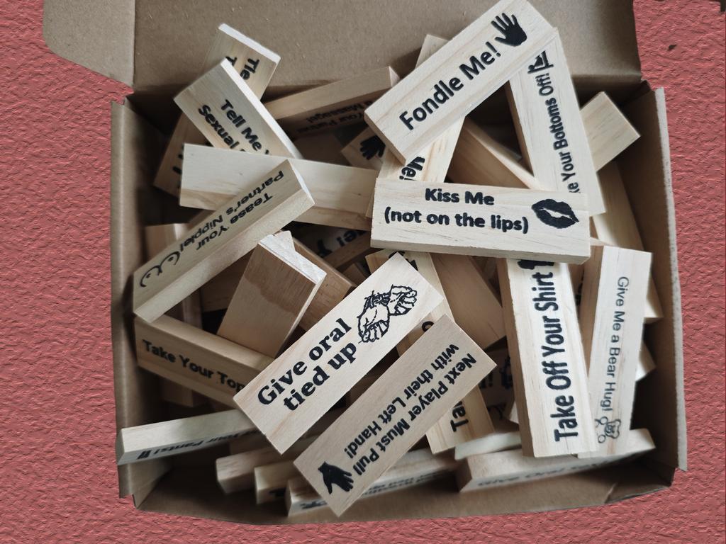 Seven Language Versions 48pcs Building Block Game Couple Wooden Block Tower Game Date Night Adult Party Game Spanish SM Product