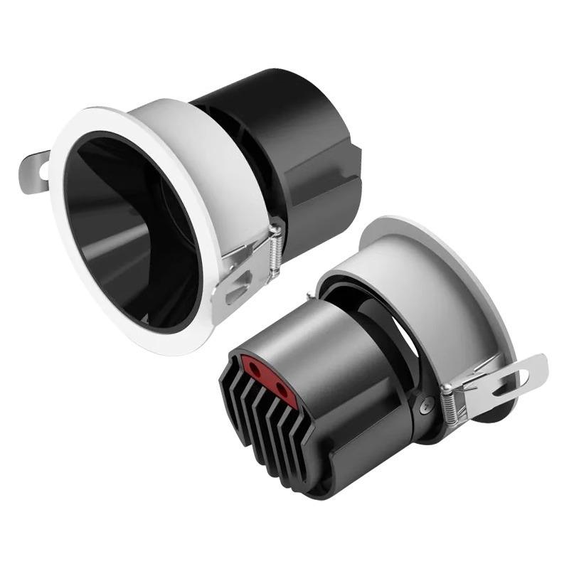 Smart Dimming & Color-Changing LED Recessed Spotlight for Anti-Glare Villa Wall