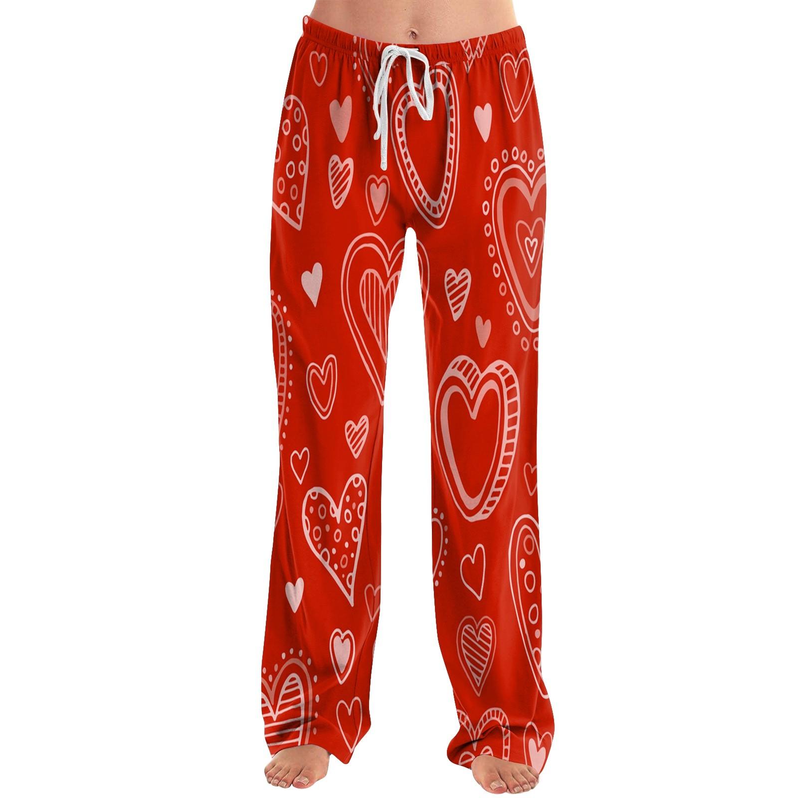 

Женские пижамные штаны, одежда для сна, повседневные брюки с эластичной резинкой на талии, удобные прямые свободные брюки для йоги XXXL