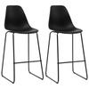 Day and Night - Day and Night Kitchen Stools 2 Units Black Plastic