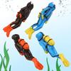 Mipcase 4Pcs Scuba Diver Figurines Scale Models People Set Mini Swimmers Figurines Plastic Scuba Diver Toy Figures for Miniature Sand Table Ocean