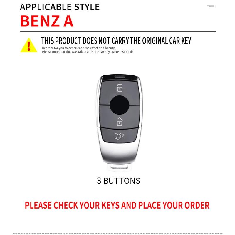 Fashion Car Remote Key Case Full Cover Holder For Mercedes Benz A C E S G Class GLC CLE CLA GLB GLS W177 W205 W213 W222 X167 AMG NF6