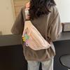 Appearance Soft Girl Girl Breast Bag, Small Fresh And Cute Casual Small Bag Female College Student Fanny Pack Messenger Bag