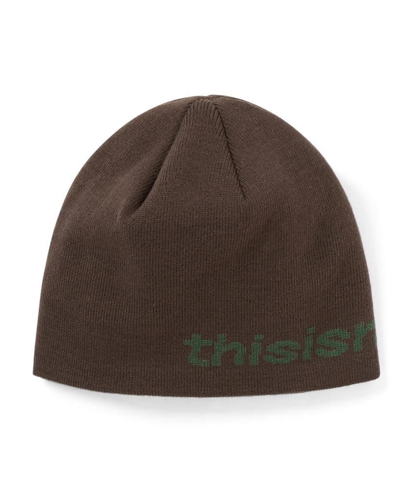 THISISNEVERTHAT Sp-Logo No Cuff Beanie Brown