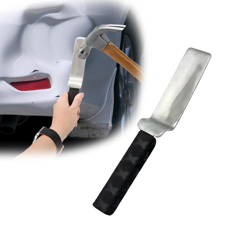 Car Dent Repair Tool Paintless Dent Repairing Knock pad Stainless Steel Backing Plate Rubber Handle Body Dent Removal Tool