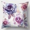 Home Decor Watercolor Floral Pattern Throw Pillow Covers Pattern Cushion Cover Suitable For Sofa Bedroom Car Pillow Cover
