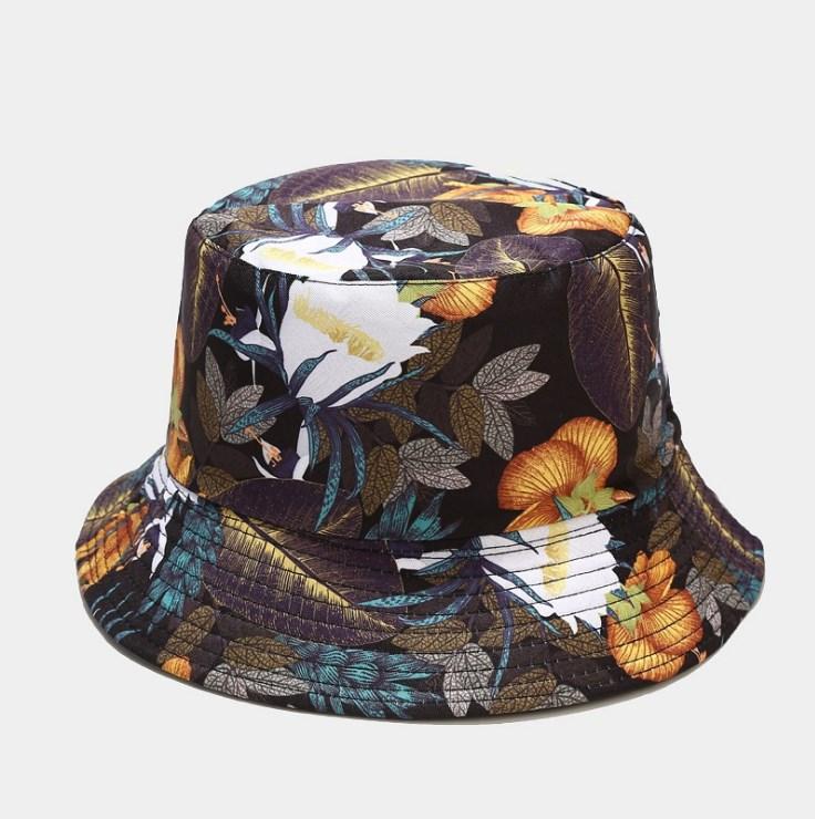 Xuancui Manufacture New Casual Floral Beach Summer Cap Printing Bucket Hat