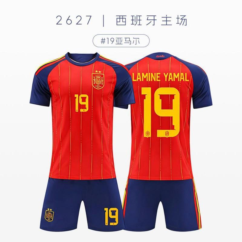 2026 Spain National Team Yamal 19 Soccer Training Jersey Adult Kids Football Suit Sports
