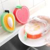 1 Stück Obstförmiger Küchenreinigungsschwamm Scheuerschwamm Spülwischer Waschlappen Haushalt
