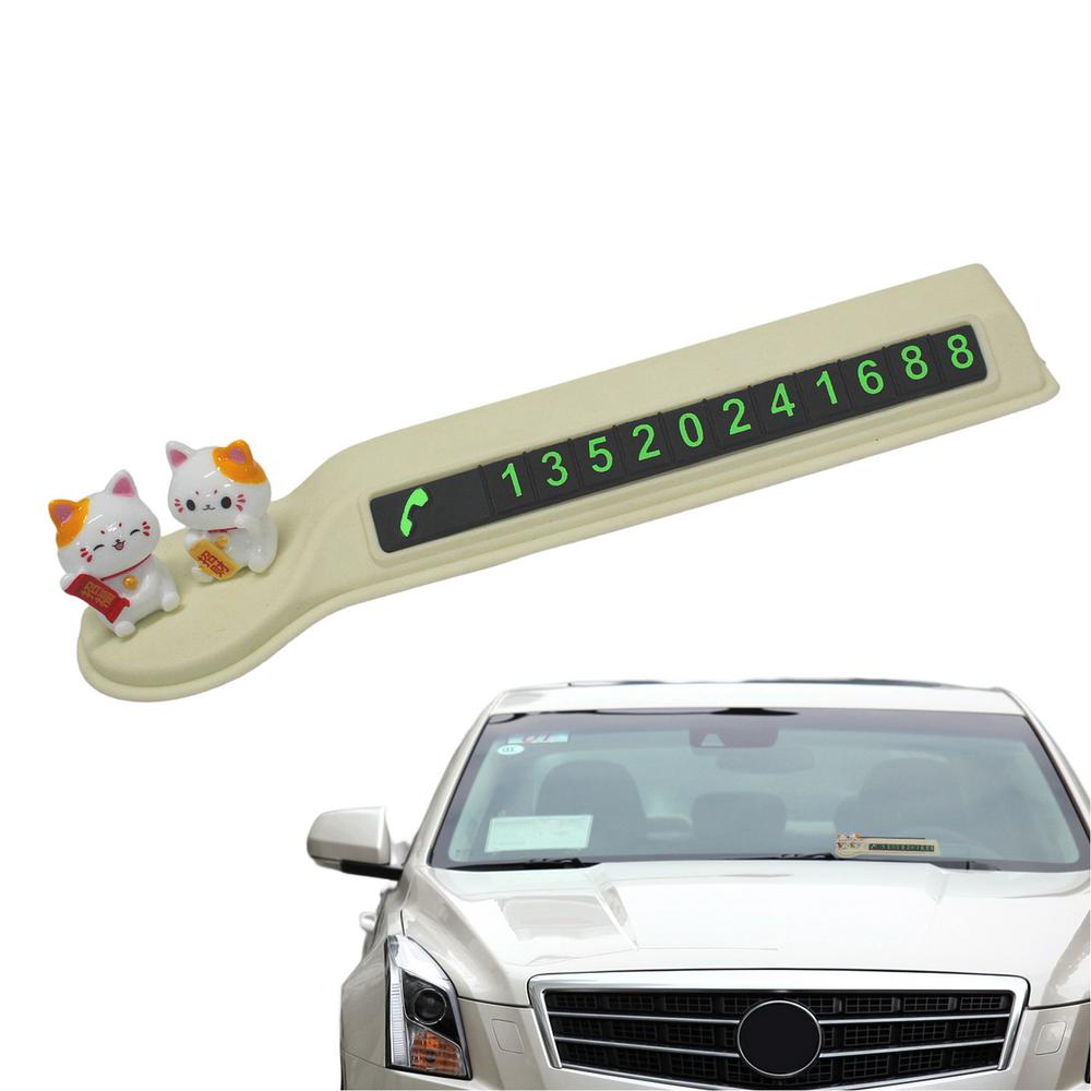 

Временная парковка автомобиля Карточка табличка Мультяшный парковочный знак Номерной знак Автомобильные аксессуары Движущийся автомобиль Остановка парковочный номерной знак