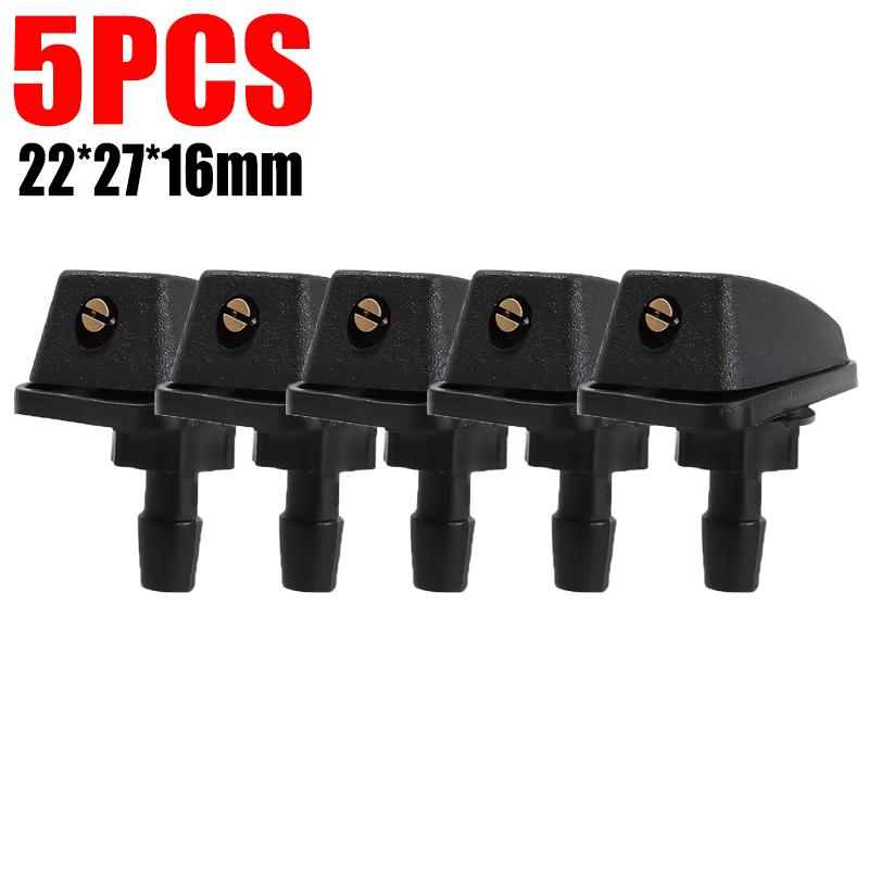 Car Front Windshield Wiper Nozzle 360°  Adjustable Wiper Spray Water Washer Universal Auto Nozzles Sprayer Adapter