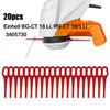 20 Stück Ersatz-Schneidmesser für Einhell BG-CT 18 Li RG-CT 18/1 Li ODER GE-CT Rasenmäher Ersatzmesser Schneidmesser Gartengerät