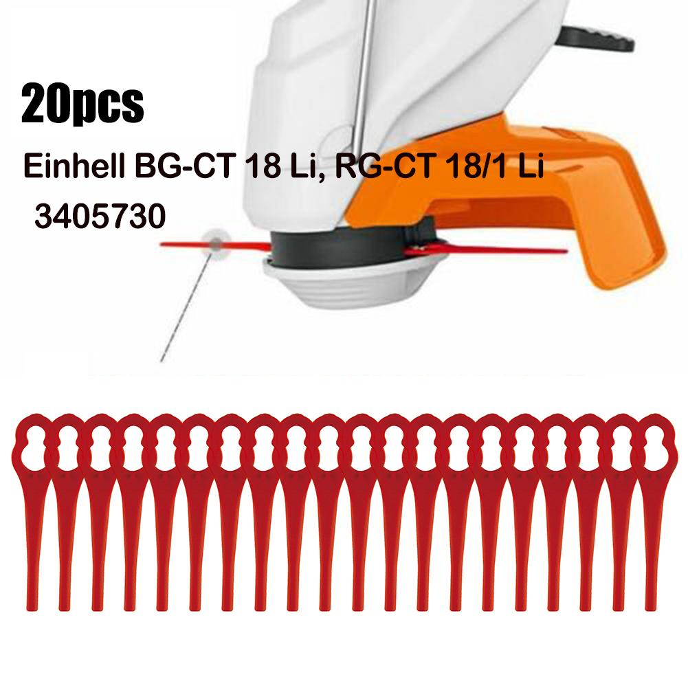 20 Stück Ersatz-Schneidmesser für Einhell BG-CT 18 Li RG-CT 18/1 Li ODER GE-CT Rasenmäher Ersatzmesser Schneidmesser Gartengerät