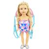 Fashion Newborn Backpack Doll Cute Flower Handbag For Girls Dolls Out Going Carry Bag Christmas Birthday Gift