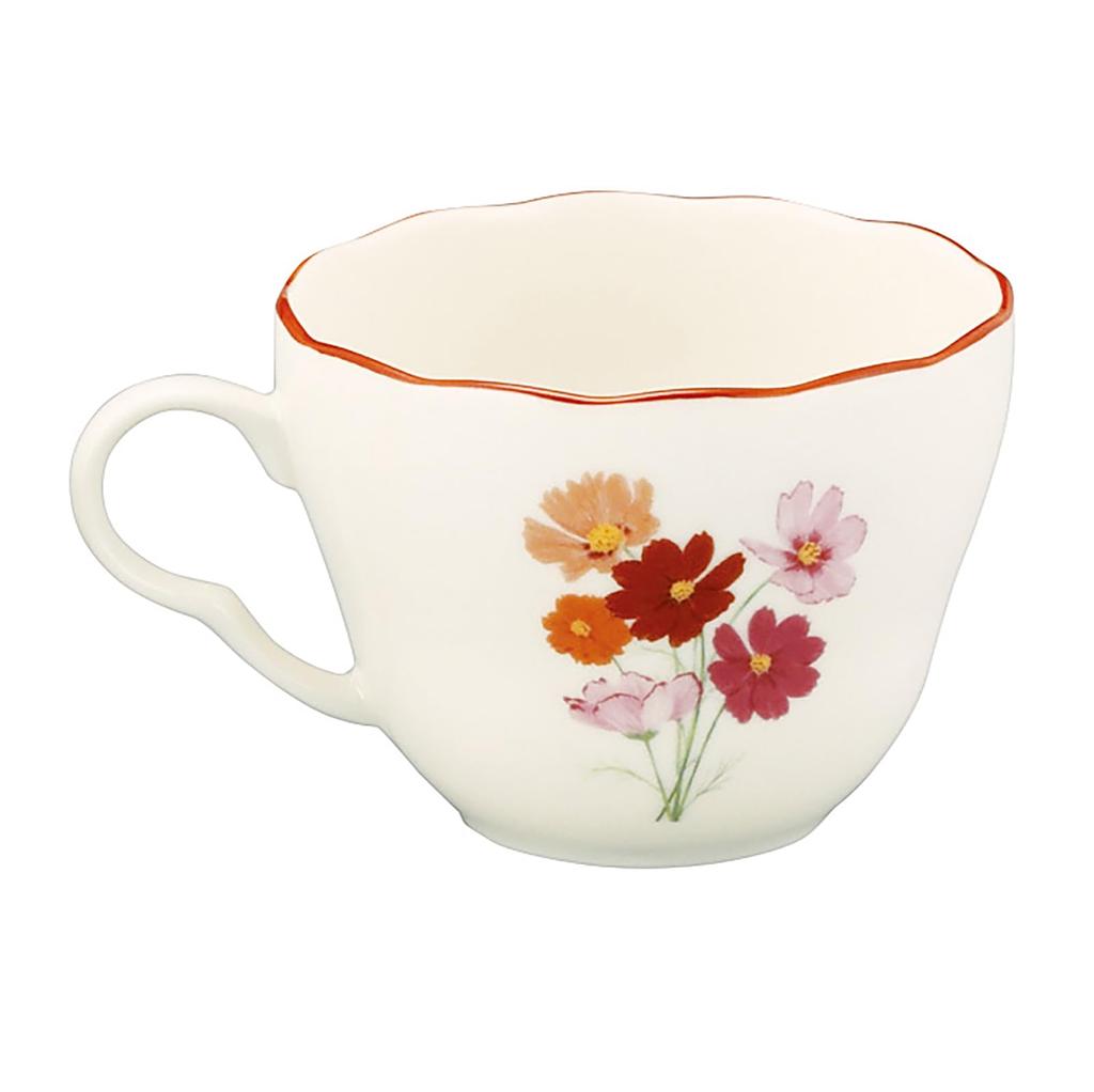 Yamaka Shoten x Autumn Cherry Teacup Saucer 230ml Diameter 9 x 7cm Hibiya Kadan FLORIOGRAPHY Day Gift Birthday Gift Miscellaneous Goods Tableware Made