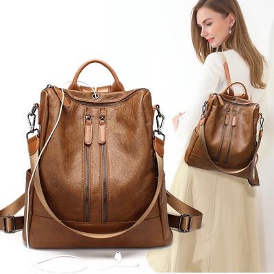 New Summer Women's Backpack  Double Pull Backpack  Mommy Bag