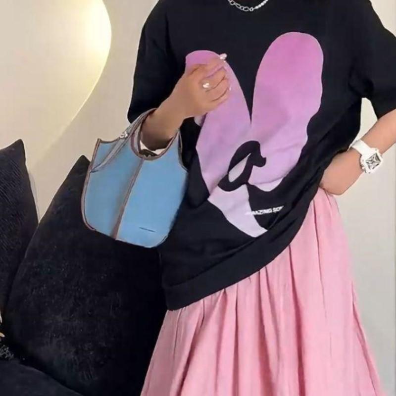 New High Stree Denim Blue Handle Bucket Crossbody Bags Women Lightweight Y2k Hand Bag Female Shoulder Messenger Bag Aesthetic