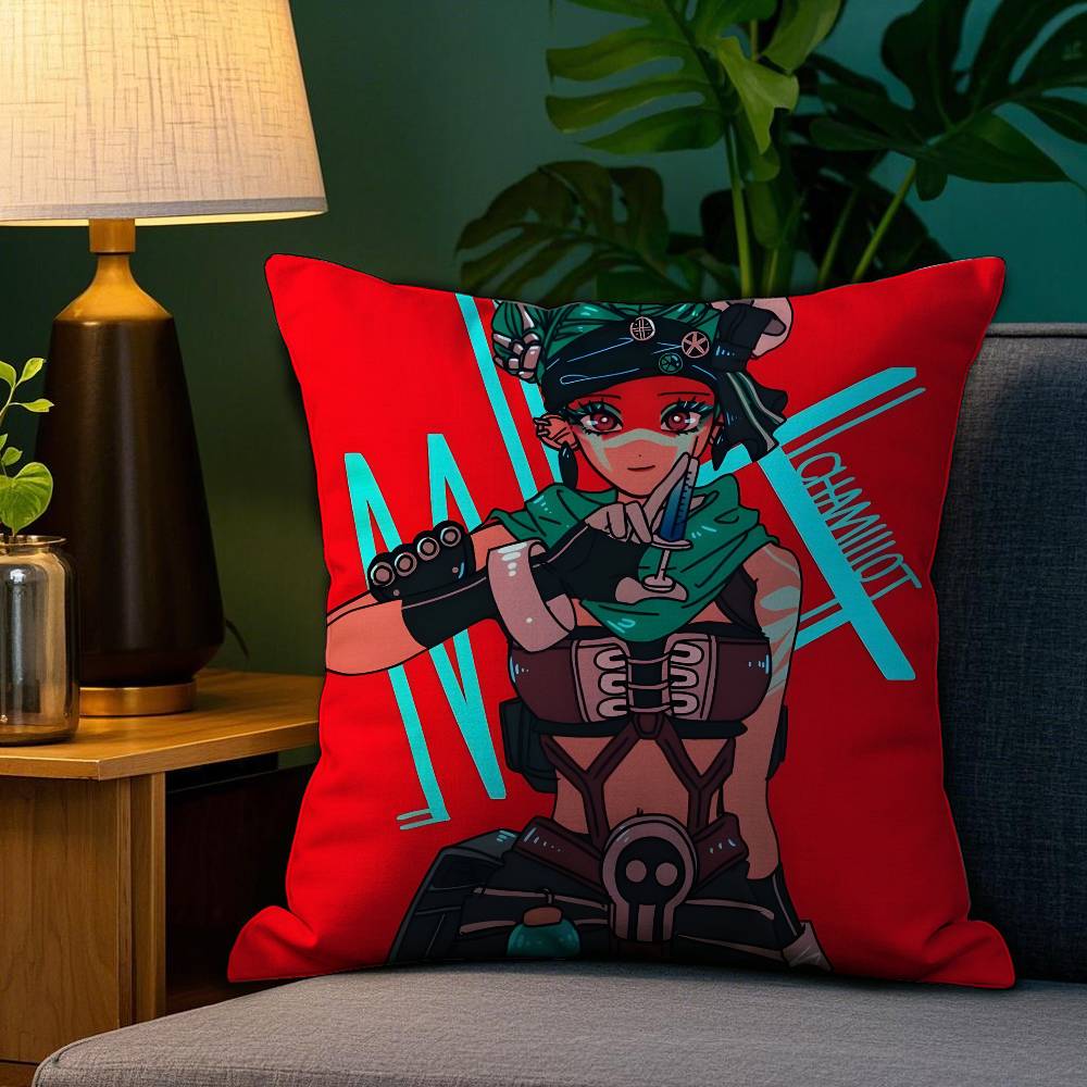 Apex Legends L-Lifeline Pillow Case Plush Fabric Soft Double Sided Print Sofa Cushion Cover Throw Pillow Covers