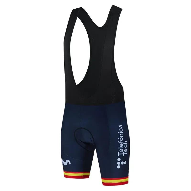 Movistar Pro Team Summer Cycling Jersey Suit Men's Breathable Mountain Bicycle Clothing Set Bike Mountain Maillot Ropa Ciclismo