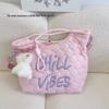 Korean Style Cute Women's Versatile Down Jacket Shoulder Bag - Large Capacity Handbag for Autumn/Winter
