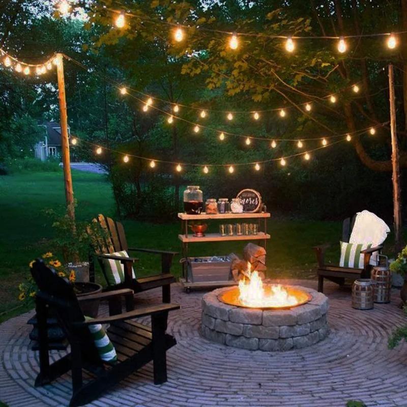 LED Solar String Light ST38 Shatterproof Replacement Bulb Solar Garland For Patio Garden Backyard Christmas Decoration